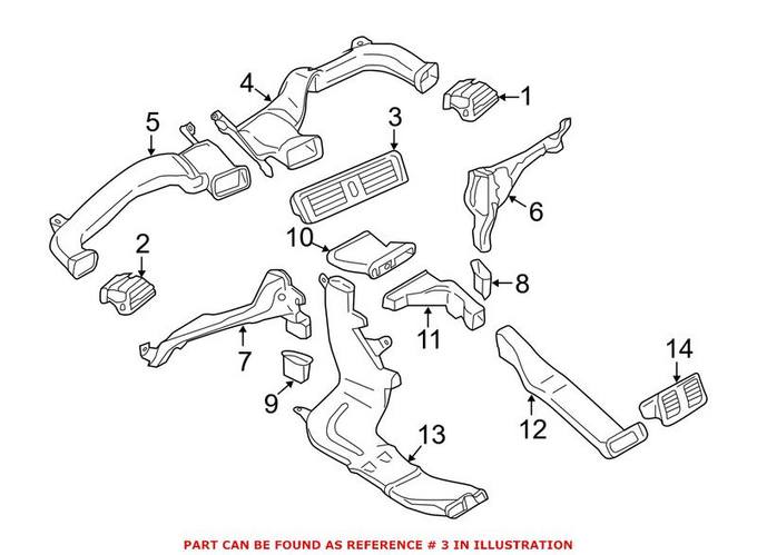 BMW Dashboard Air Vent = Center 64229218551